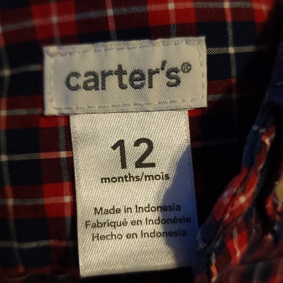 Boys lot of (4) button-down dress shirts so 12 months - Picture 7 of 9